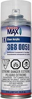 Spray Max Aerosol, 1k Clear Acrylic 368-0058, 11.3oz