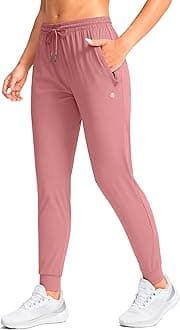 G Gradual Women's Joggers Pants with Zipper Pockets Tapered Running Sweatpants for Women Lounge, Jogging