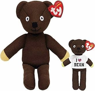 Gifts 4 All Mr Bean Beanie Bear - Giant & Small, Official Large 14 Inch Plush Toys