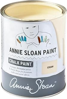 Chalk Paint® (Cream, 1 Litre/33.8 Fl Oz) a unique decorative paint for furniture, cabinets and home décor with no sanding or priming