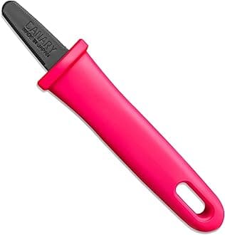 CANARY Box Opener Mini Cutter 5" [Non-Stick Coated Blade], Safety Package Opener Small Knife Tool, Safe Serrated Japanese Stainless Steel Blade, Pink, Made in JAPAN