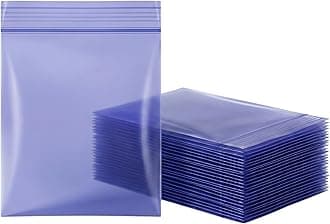 – Grip Seal Bags Zip Lock Bags Resealable Plastic Bags Baggies (30x30 mm (200 Pcs), Blue)