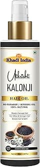 Utkrisht Khadi Kalonji Hair Oil 100ml | Pure & Natural Black Seed Oil for Hair Growth, Strengthening & Scalp | Non Sticky, Paraben & Mineral Oil Free | For All Hair Types | Daily Use for Men & Women