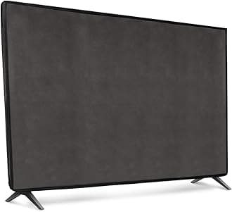 kwmobile 32" TV Cover - Dustproof Cover LCD TV Protective Cover Dustproof Dark Gray