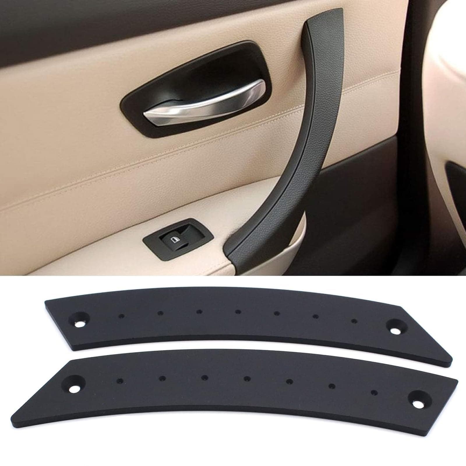 A Pair Left&Right Door Handle Interior Pull Panel Replacement for VW Beetle 1998-2010