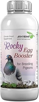 Avishi Rocky Egg Booster for Pigeon Hens (500 ml) Enhances Egg Quality, Shell Strength, and Laying Frequency, Nutrient-Rich Supplement for Healthy Pigeon Breeding
