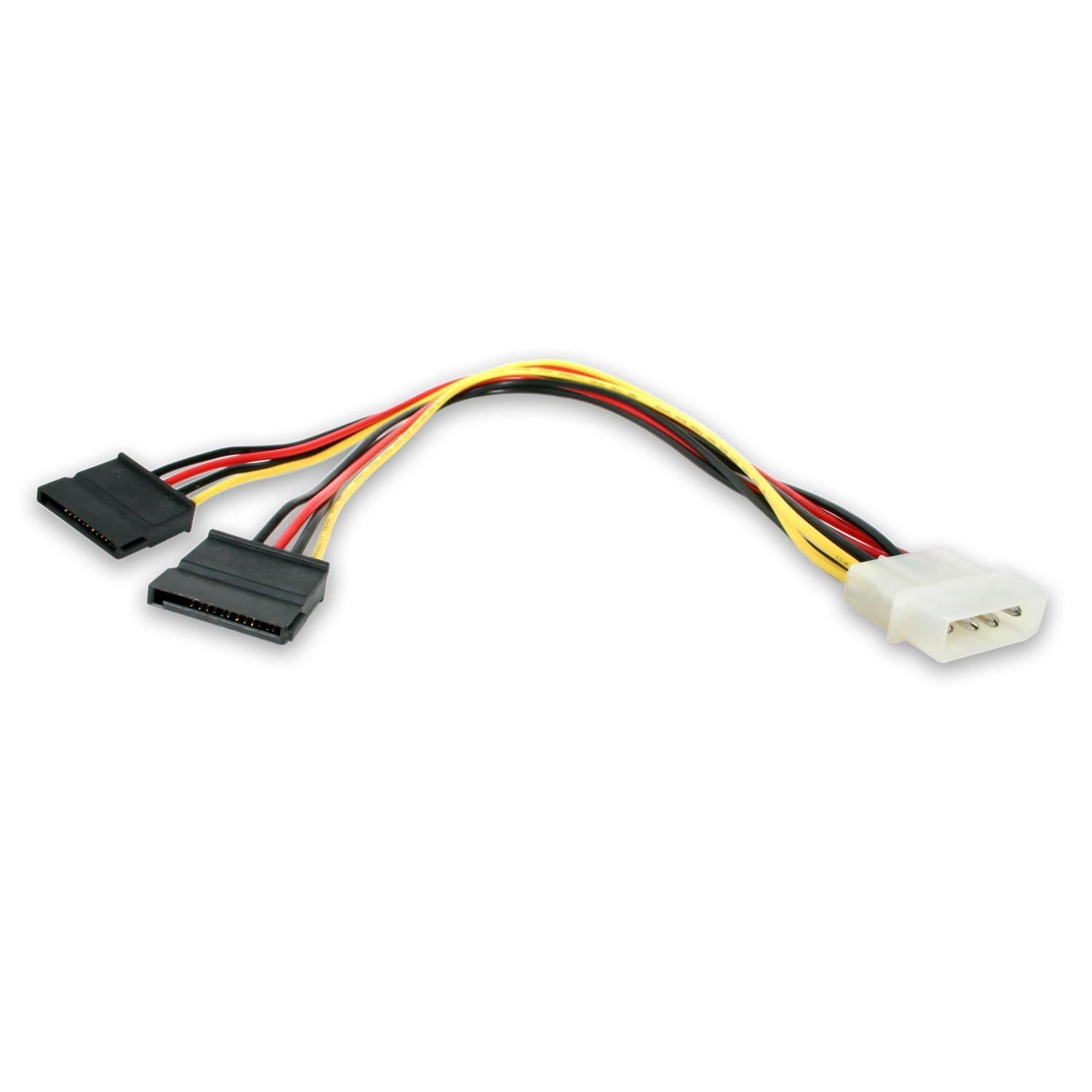 StarTech.com Power Splitter Cable 30cm Peripheral to 2x SATA Power Splitter Cable PYO2LP4SATA