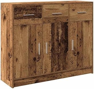 vidaXL classic sideboard - old wood engineered 91x28x75 cm - living room storage cabinet/buffet