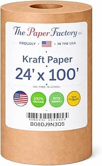 Kraft Paper 24 x 100 for Gift Wrapping Bulletin Board Arts & Crafts, Bouquet Flower Table Covering Poster Packing Shipping & Moving Supplies