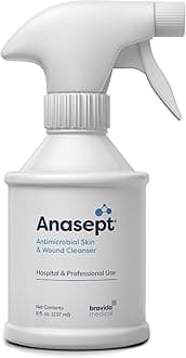 Antimicrobial Skin and Wound Cleanser, 8 oz. Bottle with Trigger Sprayer, Wound Spray, Sterile Rinse, Healing