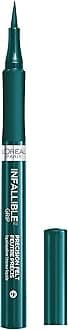 L’Oréal Paris L’Oreal Paris Makeup Infallible Grip Precision Felt Eyeliner, Smudge Resistant, Long Lasting Waterproof Eyeliner, Green, Green, 0.03 fl oz