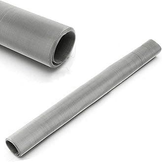 LTKJ 304 Stainless Steel Woven Wire 200 Mesh 75 Micron Fine Screen Mesh Steel Woven Mesh for Filter Mesh, Filtration Cloth, 11.8 x 23.6 Inch