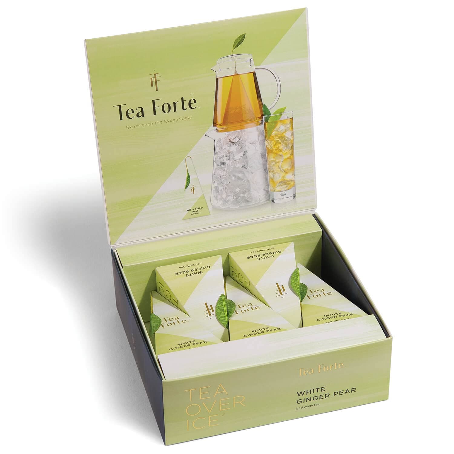 Tea Forte TEA OVER ICE Blends, Five Iced Tea Infusers, Ginger Pear White Tea