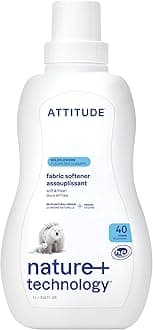 ATTITUDE Nature +, Hypoallergenic Fabric Softener, Wildflowers, 33.8 Fluid Ounce, 40 Loads