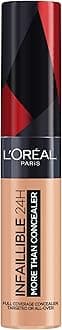 L’Oréal Paris Concealer, Full Coverage, Longwear with a Matte Finish, Infallible 24H More Than Concealer, 327 Cool Rose