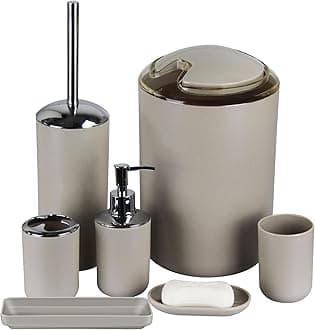 6PCS Black Bathroom Accessories Set