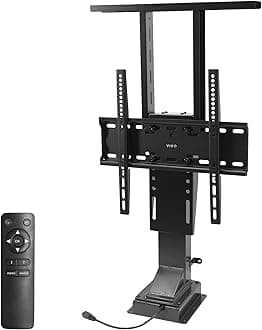 Motorized TV Stand for 32 to 48 inch Screens, Vertical Lift Television Stand with Remote Control, Compact TV Mount Bracket, MOUNT-E-UP44