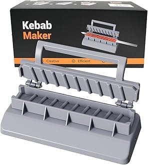Large Kebab Maker Press, Gray Plastic Kabab, Manual Kabob Mould, Kabob Maker Barbecue Skewers Form Your Kofta Kebab Like a Traditional Chef Handmade Kebab
