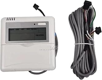 Central Air Conditioner Wire Controller Temperature Controller, Compatible For York KJR-12B/DP (T) - E-2-06B, Air Conditioner Replacement Accessories(B)