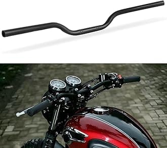 DREAMIZER 7/8 motorcycle handlebars, Universal 22mm Handlebars Motorcycle Bars for Bobber Cafe Race Dirt Bike and More