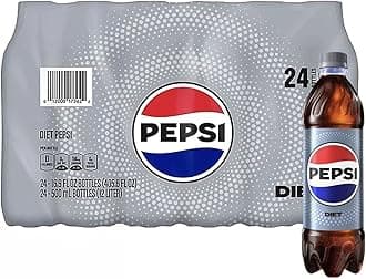 Diet Pep Soda, 16.9 fl oz, 24 Pack