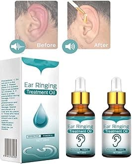 Japanese Ear Ringing Treatment Oil - All Natural Herbal Ear Ringing Remedy Drops, 10ml Organic Ear Oil, Ear Ringing Oil to Help Stop Ear Ringing, Hearing Loss, Eases Pain, Unclogs Ears (2PC)