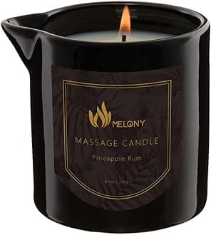 Massage Candle | Gentle Softening for Nourished, Hydrated, Balanced Skin | 230 g / 8.1 oz (Pineapple Rum)