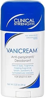 Vanicream Anti-Perspirant Deodorant for Sensitive Skin - 2.25 oz - Clinical-Strength Deodorant with 24-Hour Protection - Unscented
