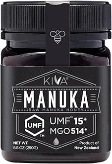 Raw Manuka Honey, Certified UMF 15+ (MGO 514+) - New Zealand (8.8 oz)