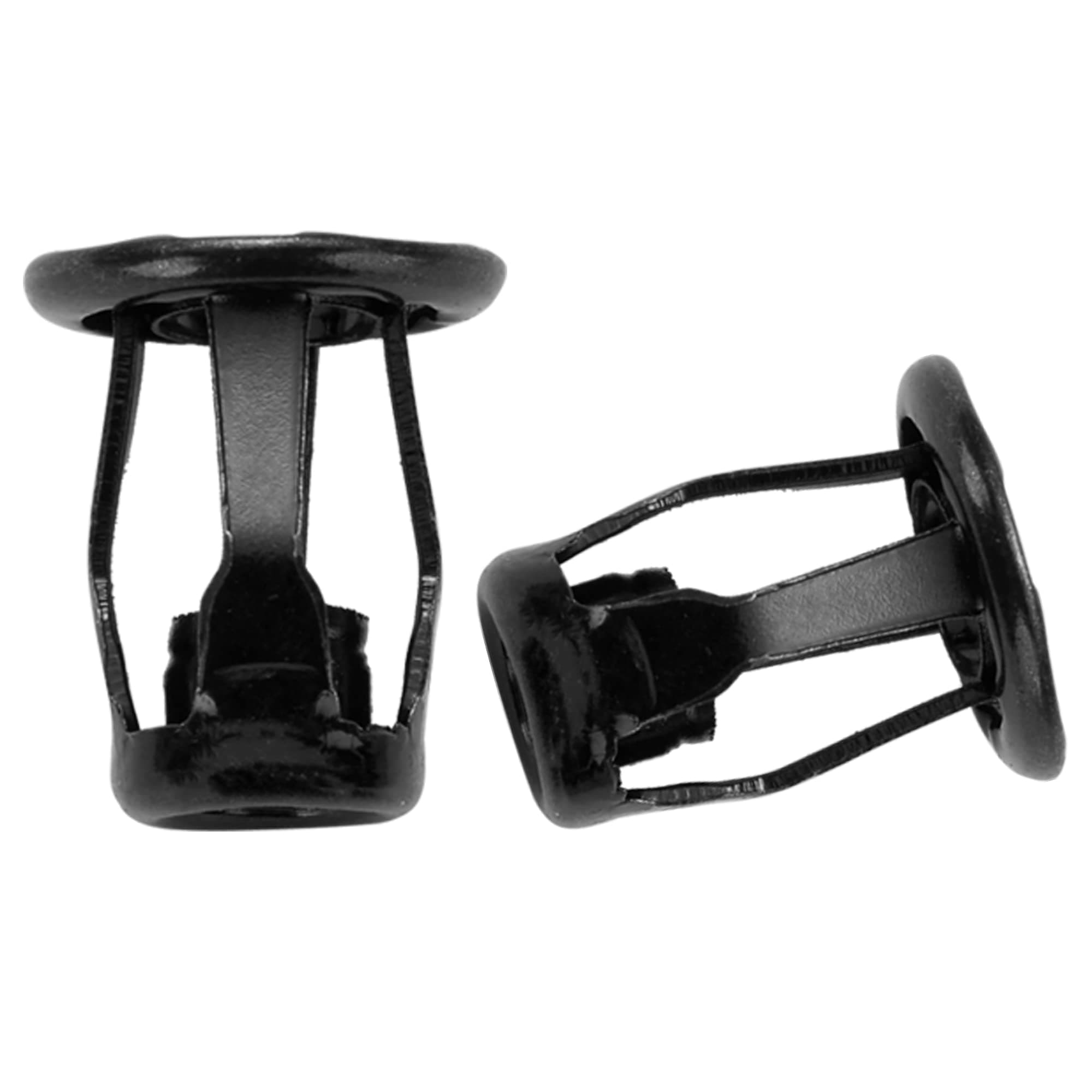 25Pcs M6 Jack Nut Threaded Insert Petal Nuts Nutserts Jacknut Srew Anchor Spider Rivnut Blind for Plastic Polywood Pressboard Hardboard Steel Black