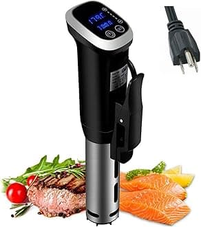 Sous Vide Cooker Immersion Circulator IPX7 Waterproof, 1800 Watts Vacuum Food Cooker, LCD Digital Display(US Plug, 110V)