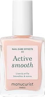 Manucurist Active Smooth 00 Nail Concealer Polish & Care - 2 in 1 Nude Nail Polish: Nail Strengthening and Growth - Nail Concealer - Nail Filler - Natural Nail Polish