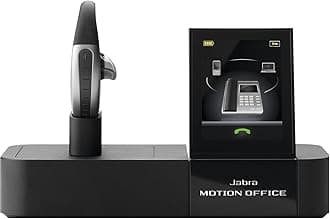 Jabra Motion Office Bluetooth Headset with Touch Screen Base for Desk Phone, VoIP Softphone, Mobile Phones and Tablets