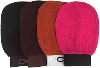 Pindia 2 Pc Deep Scrubbing Exfoliating Mitt Body Glove For Dead Skin Remover - Random Color