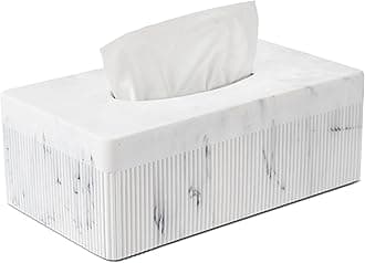 Marble Tissue Box Cover