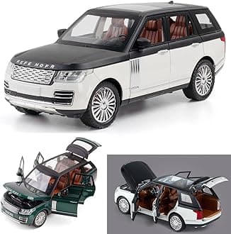 Magicwand 1:24 Scale Die-Cast 2022 Rangee Roverr【Large】 with 6 Openable Doors,Pull Back Action, Working Lights & Movable Front Wheels【Colors as Per Stock】【Pack of 1】