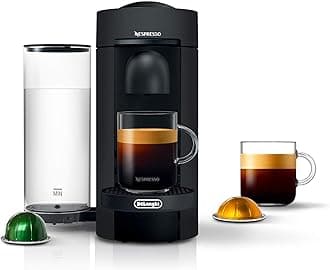 Vertuo Plus Deluxe Coffee and Espresso Maker by De'Longhi, Matte Black
