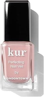 LONDONTOWN Perfecting Nail Veil #4 Enhancing Nail Care Color and Formula, Dusty Rose Tint, 0.4 fl. oz.