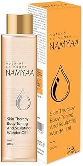 Namyaa Natural Science Body Toning,Sculpting Wonder Oil For Scars,Stretch Mark,Ageing,Uneven Skin Tone,Firming,Nourishment, 200 Ml