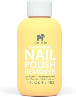 ella+mila Jojoba Nail Polish Remover Non-Acetone Nail Polish Remover - Non-To...