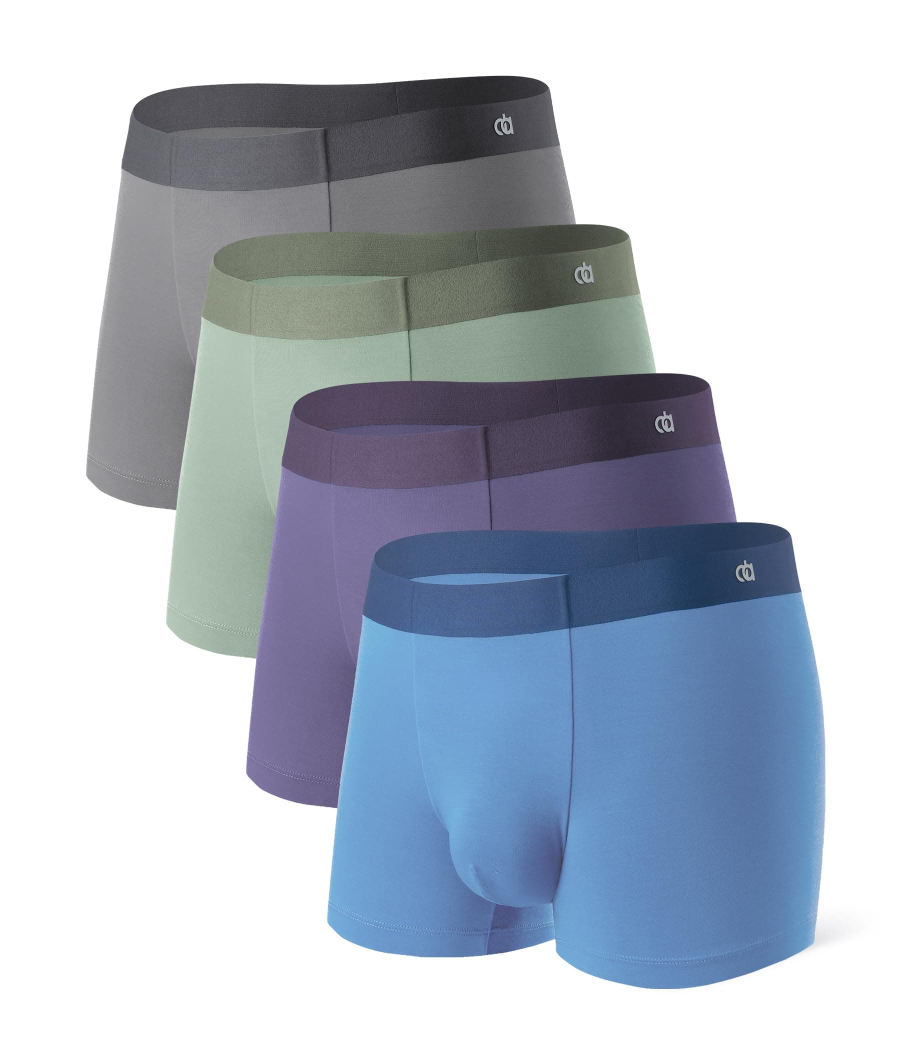 DAVID ARCHY Modal Fitted Boxer Briefs 4 Pack