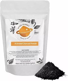 Activated Charcoal Powder Natural Food Grade Spice Planet® Free UK P&P UK (50g)