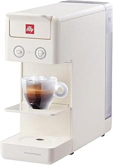 Y3.3 Espresso Machine, Single Serve Coffee Machine For Iperespresso Capsules, Single Cup Espresso Maker, 19bar. White Colour, UAE Version With 1 Warranty.