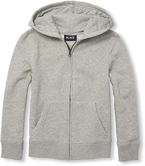 The Children's Place Boy's Hoodie Sweatshirt, Zip Up Hooded