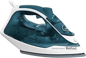 Tefal Express Steam Iron | No.1 Ironing Brand in Europe | 2400W | X-Glide Ceramic Soleplate | 210g/min Boost | 40g/min Steam | Wrinkle Remover | 2-Year Warranty