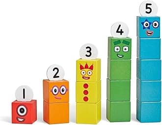 Numberblocks Number Blocks Wooden Blocks 1-5 Number Play Building Blocks Educational Toy 96931 Genuine Product