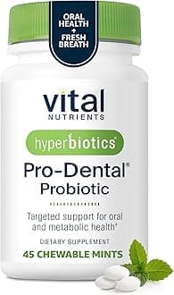 Hyperbiotics - Pro-Dental Probiotic Natural Mint 3 Billion Cfu 45 Chewable 150012