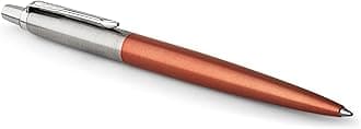 Parker 1953189 Jotter Ballpoint Pen, Chelsea Orange with Medium Point Blue Ink, Gift Box