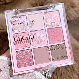 Light Pink & Purple Eyeshadow Palette - Highly Pigmented, Matte & Shimmer Finishes, Long-Lasting Waterproof for Natural Makeup (Romantic Sakura)