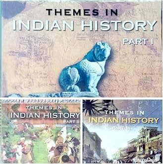 Themes in Indian history part 1, 2 & 3; history NCERT for class 12th ( get 3 piece Book mark FREE)